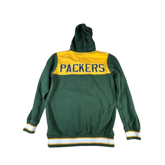 Green Bay Packers NFL Fleece Hooded Pullover Jacket Size S Embroidered Green - Picture 8 of 8
